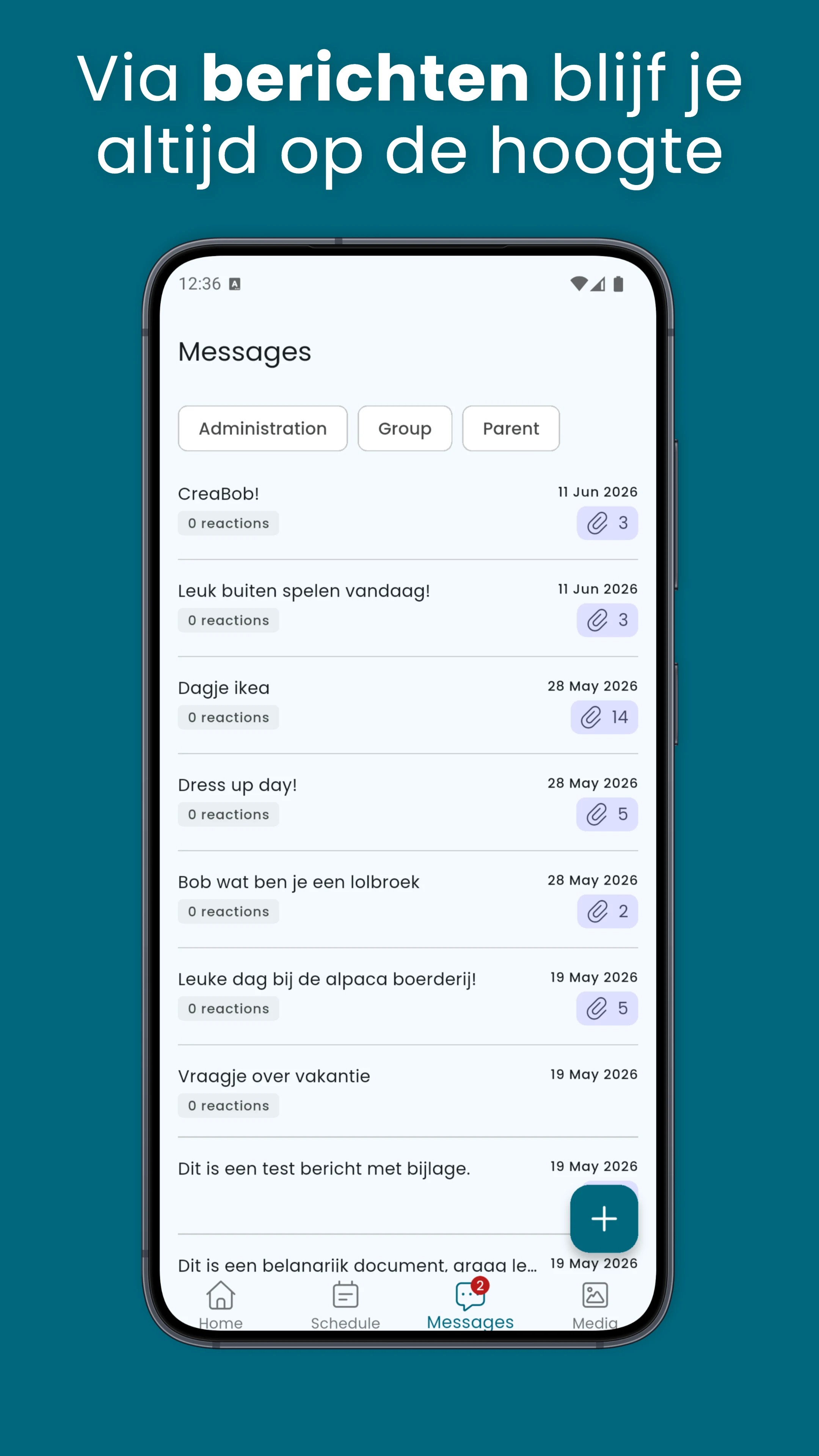 SDB Octopus: OuderApp screenshot